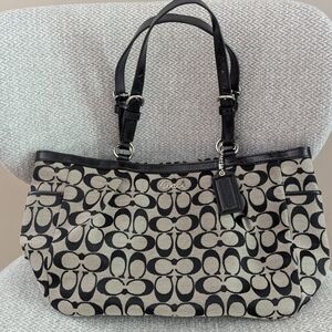 Coach Signature Monogram Tote